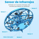 Juguete de Pelota Voladora – Spinner Volador 360° con Luces LED, Mini Drone Boomerang Recargable, Esfera Voladora de Control Manual con Sensores Inteligentes, Regalo para Niños – JC003