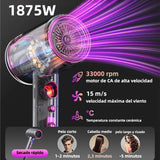Secador de Pelo iónico Profesional 1875W con Motor AC y Pantalla LED – Secado Rápido y Bajo Ruido – SE001