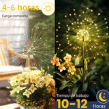 Luces Solares Decorativas para Jardín 2 Piezas 120LED – Impermeables con Diseño DIY para Patio, Balcón, Camino y Macetas - JP004