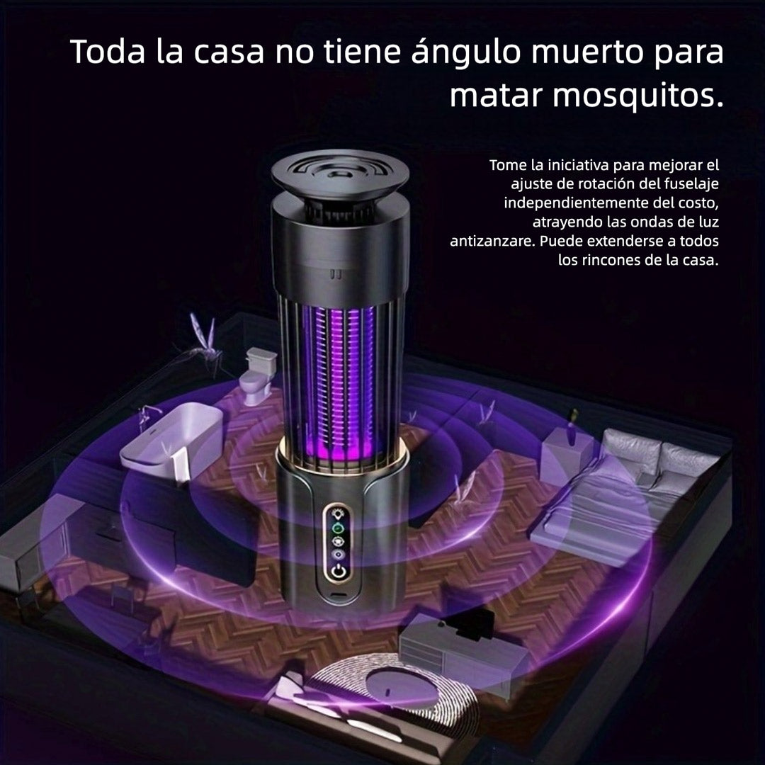 Lámpara Asesina de Mosquitos Recargable por USB 2-en-1, Versátil para Colgar o Colocar Horizontal - Ideal para Hogar, Oficina y RV - CL003