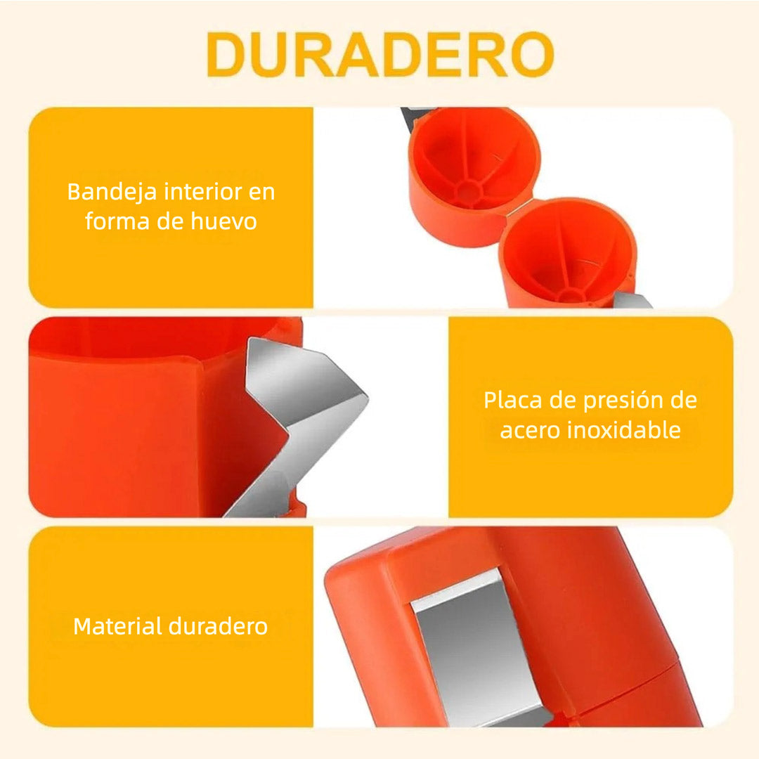 Abridor de Cáscaras de Huevo Manual, Mini Herramienta Separadora de Huevos para Huevos Cocidos Duros, Herramienta de Cocina de Mano, Práctico Cracker de Huevo para el Hogar – UC003