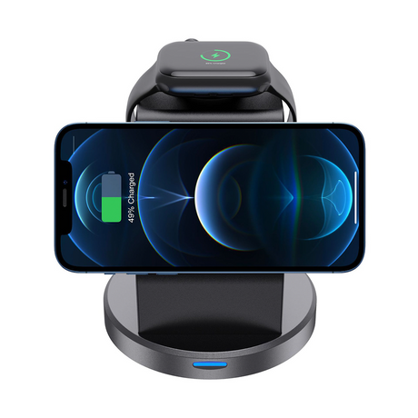 Soporte Magnético de Cargador Inalámbrico 3 en 1 para iPhone, iWatch y AirPods con Carga Rápida CI007 - Yesmart