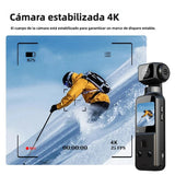 Cámara Corporal 4K con Micrófono Externo y Rotación de 270° - Cámara Compacta para Actividades al Aire Libre y Uso Personal – CC011