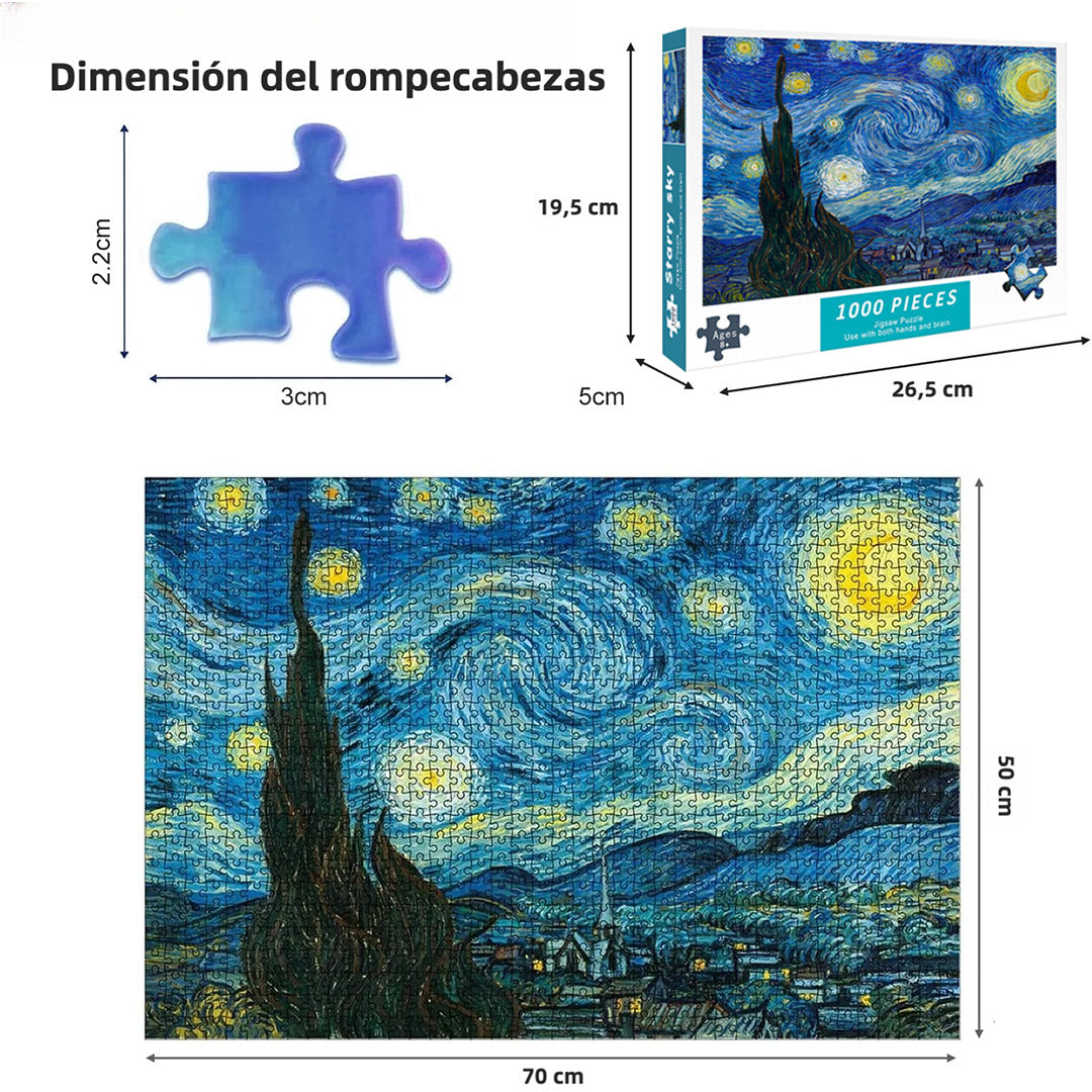Rompecabezas de 1000 Piezas para Adultos y Niños – Puzzle de Alta Calidad con Corte de Precisión, Diseño Artístico Decorativo, Ideal para Regalo y Entretenimiento – JC007