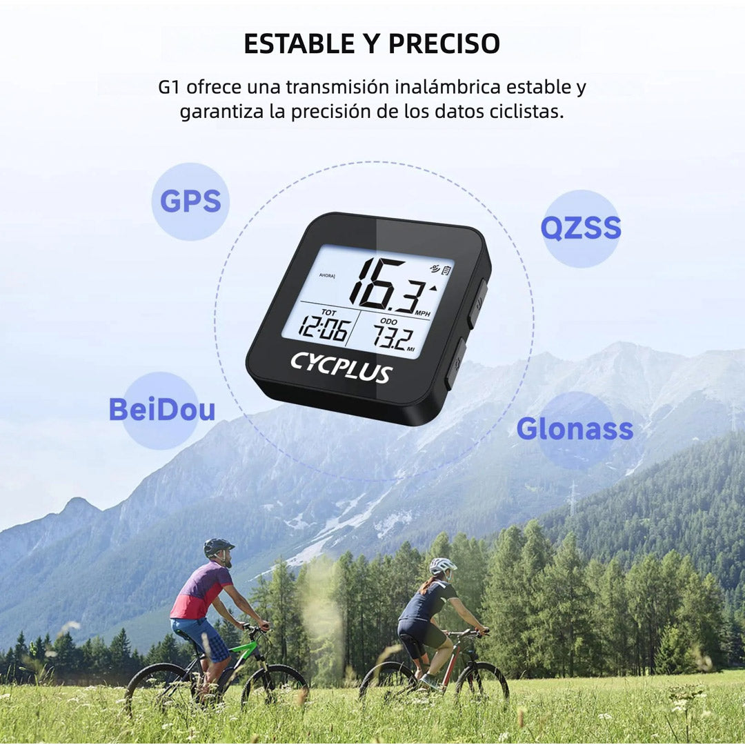 Computadora de Bicicleta GPS Inalámbrica con Luz Automática y Batería de Alta Capacidad - CL004