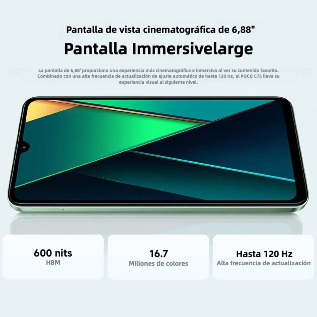Xiaomi Poco C75 Smartphone - 8GB RAM, 256GB Storage, 6.88" Display