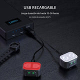Juego de Luces para Bicicleta Recargables Súper Brillantes con 8+12 Modos, Impermeables IPX6 y Batería de Larga Duración - CL005