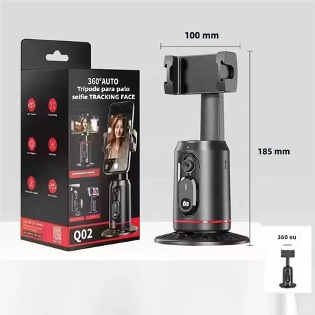 Soporte Inteligente con Seguimiento Facial Automático 360°, Trípode de Rotación Automática, Control Remoto y por Gestos, Soporte Recargable para Grabación de Video y Streaming en Vivo SC003 - Yesmart