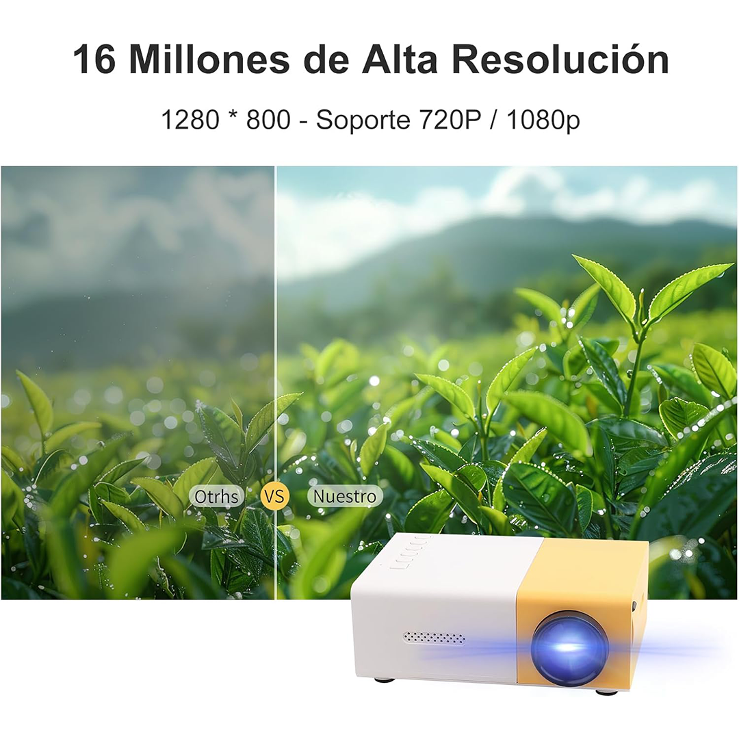 Mini Proyector Portátil con Resolución 1080P y Sistema de Entretenimiento Compacto PP002 - Yesmart