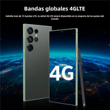Teléfono inteligente Android 14, 4GB+128GB ROM, 240MP+80MP, Pantalla 6.6", Batería 4500mAh, Dual SIM Desbloqueado -SP003 - Yesmart