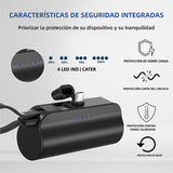 Power Bank Portátil 10,000mAh con Carga Rápida Tipo-C - Cargador para Teléfonos, Ideal para Viajes y Uso Diario BP002 - Yesmart