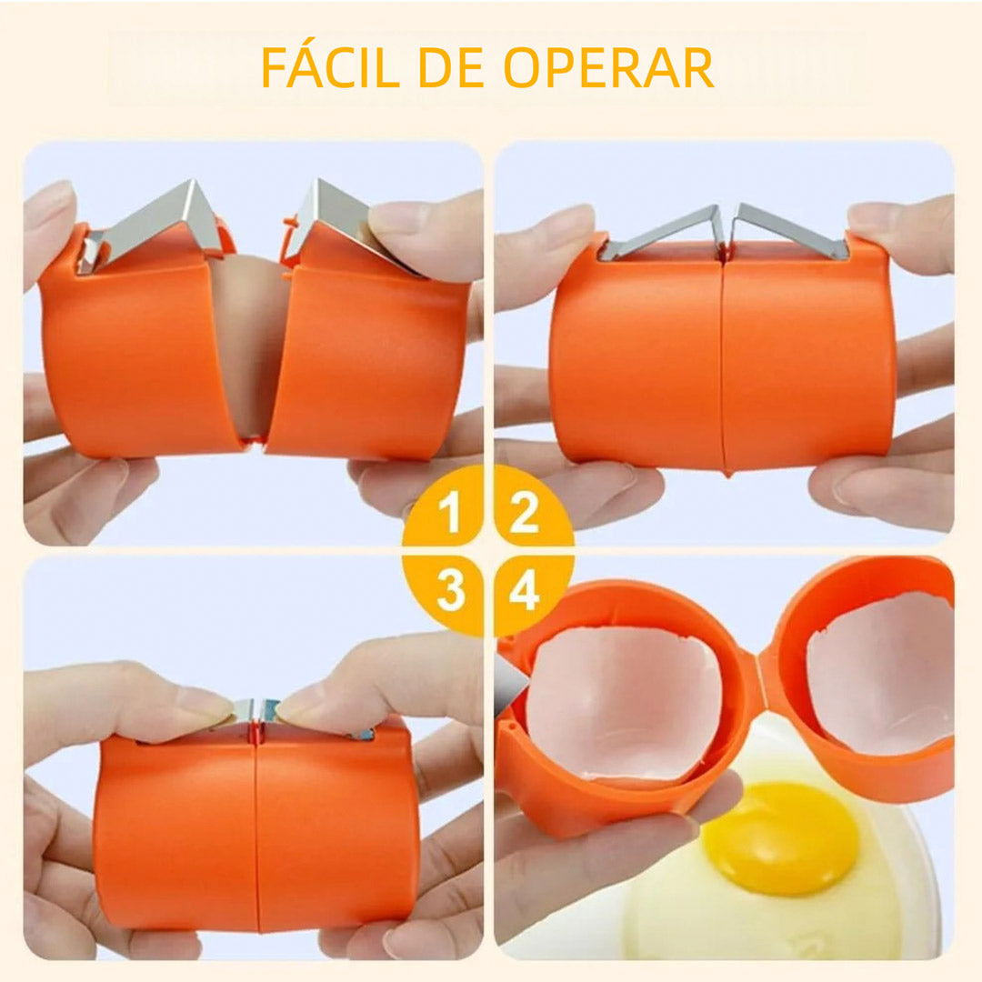 Abridor de Cáscaras de Huevo Manual, Mini Herramienta Separadora de Huevos para Huevos Cocidos Duros, Herramienta de Cocina de Mano, Práctico Cracker de Huevo para el Hogar – UC003