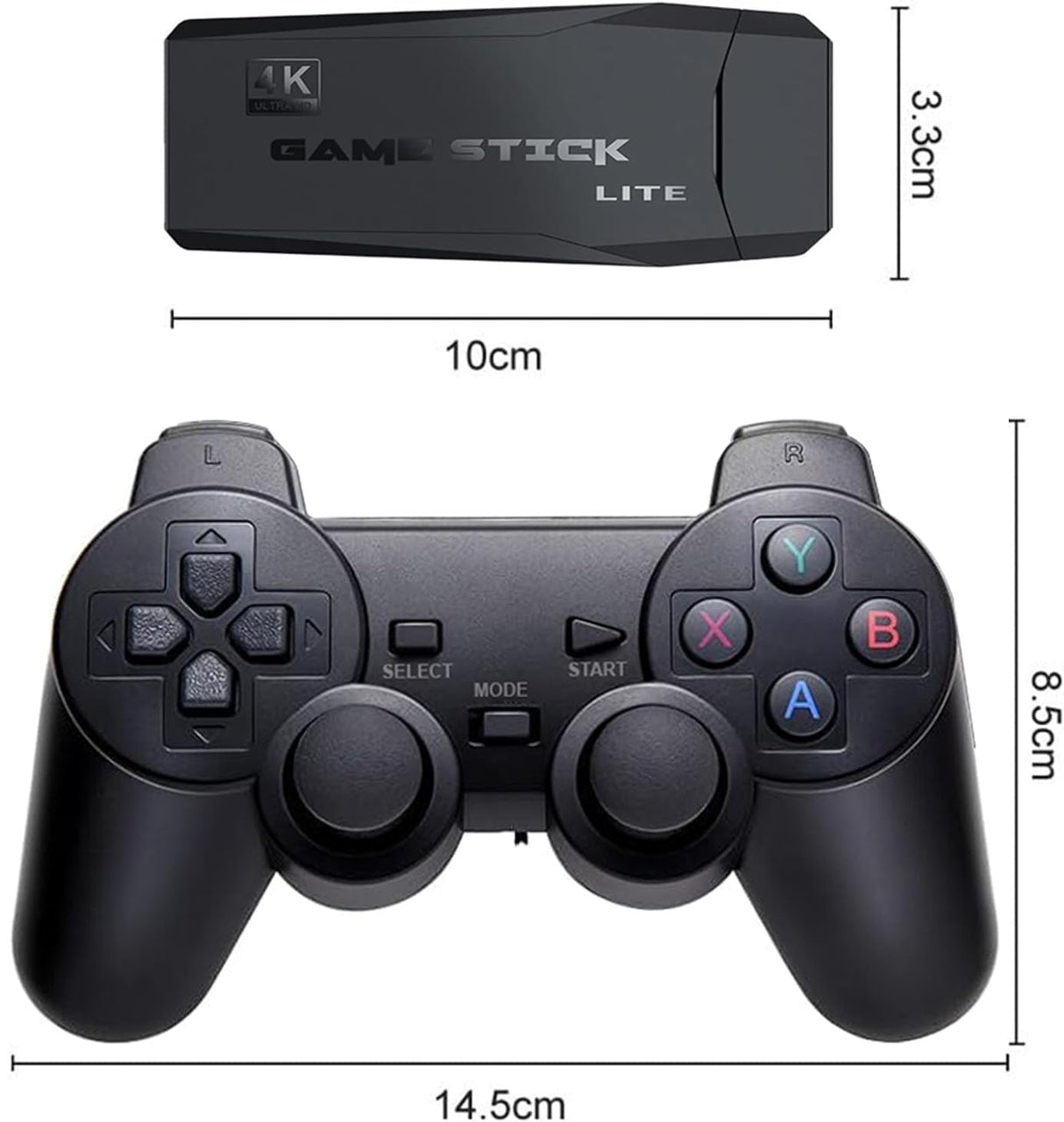 Consola de Juegos Retro HDMI 64G con Mandos Inalámbricos 2.4G y Salida HDMI 4K AJ001 - Yesmart
