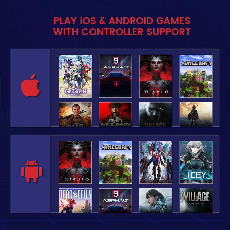 Controlador de Juegos Type-C Compatible con iPhone 15, Android y HarmonyOS AJ003 - Yesmart