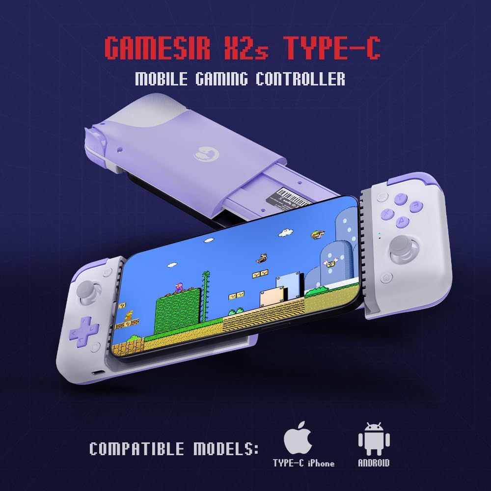 Controlador de Juegos Type-C Compatible con iPhone 15, Android y HarmonyOS AJ003 - Yesmart