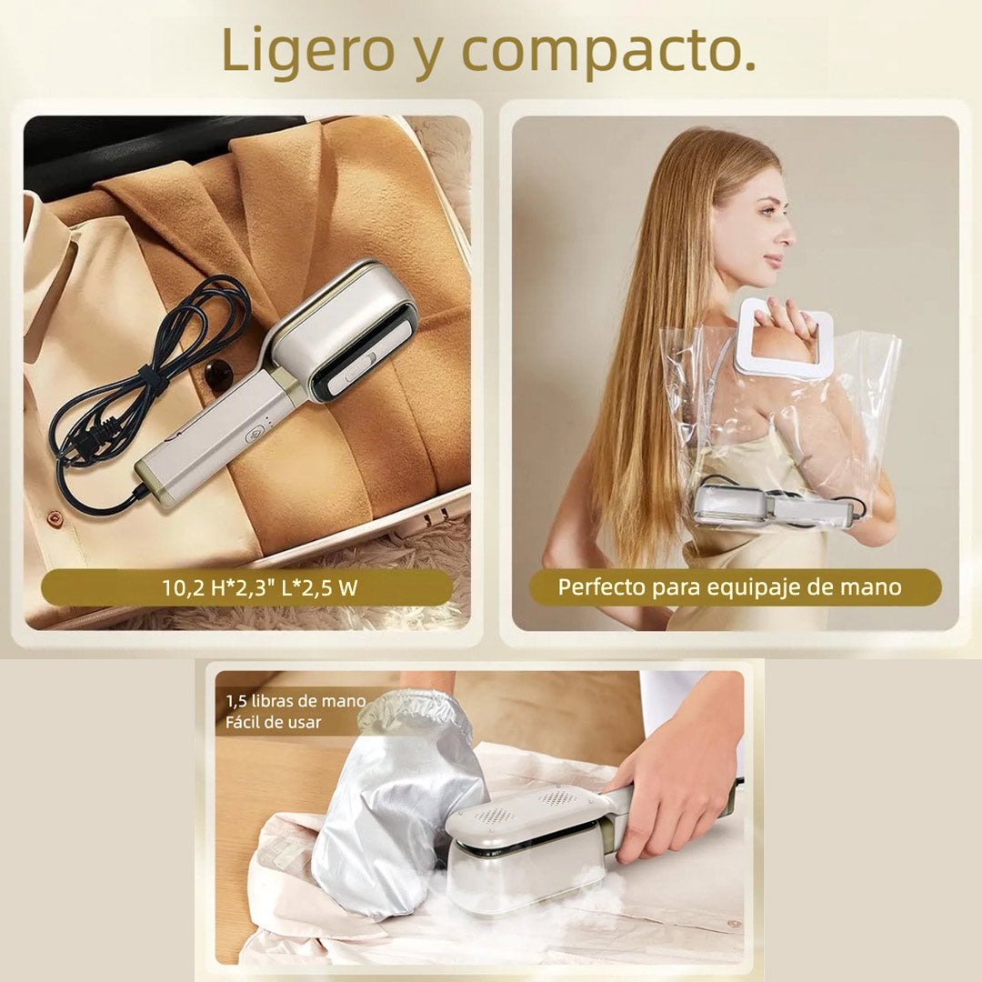 Plancha de Vapor Portátil 3 en 1 para Ropa – Mini Plancha de Mano de 1000W con Calentamiento Rápido y Vapor Continuo - SE009
