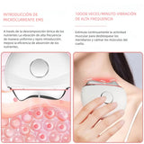 Masajeador Facial Gua Sha Eléctrico Multifuncional 3 en 1 con EMS, Luz Roja Azul Violeta, Calor y Frío para Lifting, Antiarrugas, Reafirmante – MJ002