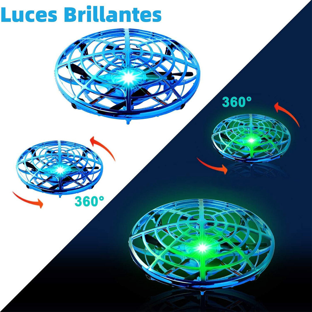 Juguete de Pelota Voladora – Spinner Volador 360° con Luces LED, Mini Drone Boomerang Recargable, Esfera Voladora de Control Manual con Sensores Inteligentes, Regalo para Niños – JC003