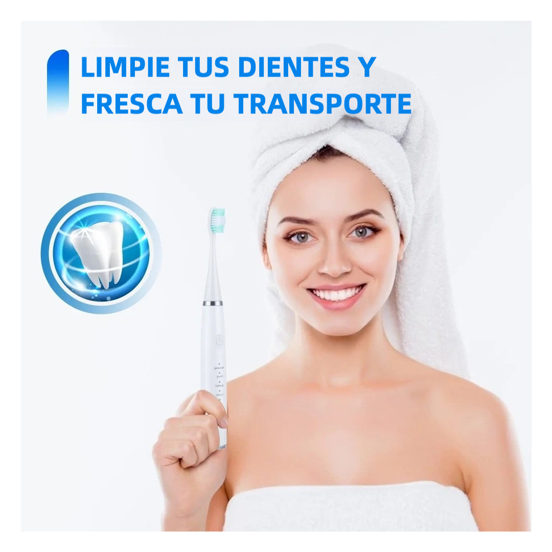 Limpiador Ultrasónico de Placa para Dientes, Removedor de Manchas Dentales con Luz LED, Kit para Blanqueo de Dientes para Niños y Adultos, 3 Modos - CS001