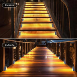 Luces Solares para Escaleras 6 Piezas – Luces LED Impermeables IP67 para Escalones, Jardín, Porche, Patio y Terraza - JP005