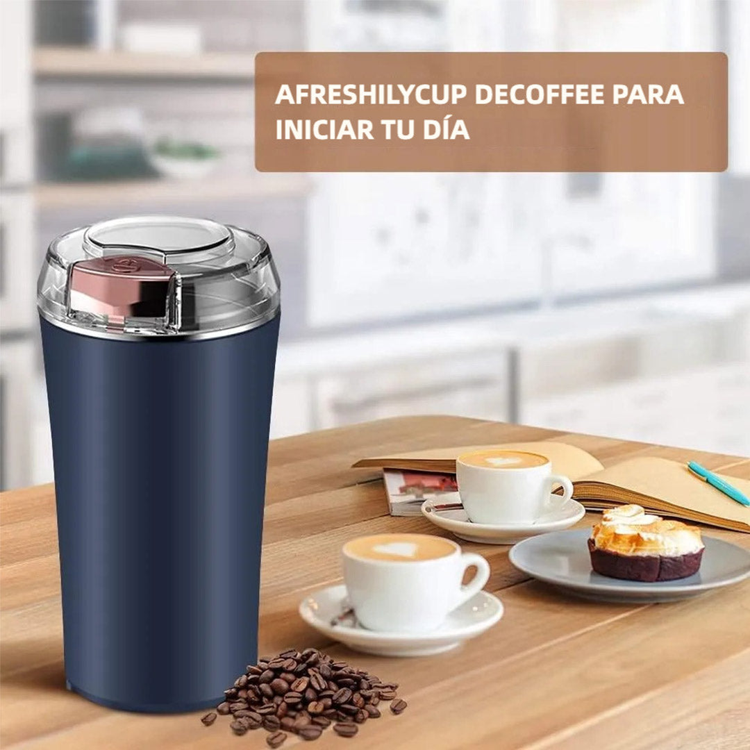 Molino de Especias Eléctrico 200W – Potente y Rápido, Ideal para Hierbas, Especias, Frutos Secos, Granos y Café – Con Cepillo de Limpieza, Capacidad de 24 Tazas – EJ003