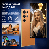 Teléfono inteligente Android 14, 4GB+128GB ROM, 240MP+80MP, Pantalla 6.6", Batería 4500mAh, Dual SIM Desbloqueado -SP003 - Yesmart