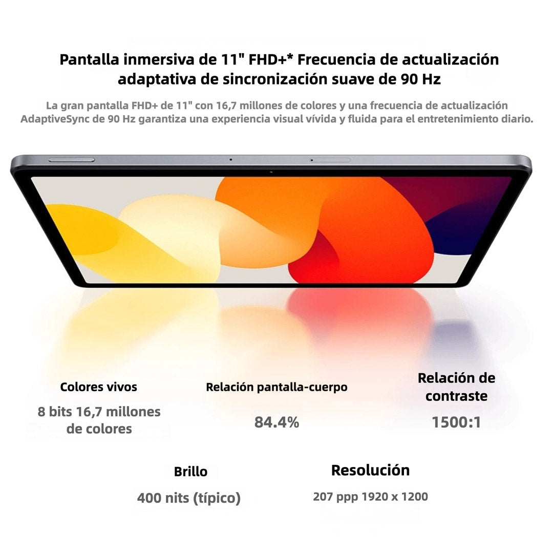 Xiaomi Redmi Pad SE Only WiFi 11” - 8GB RAM + 256GB ROM - Snapdragon 680 - 8MP Cámara - Dolby Atmos - Pantalla FHD 90Hz - Gris Grafito