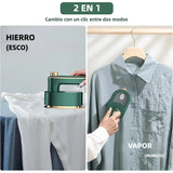 Plancha de Viaje Mini Portátil 3 en 1 con Base Anti-Quemaduras, Vapor Seco/Húmedo y 180° Rotación - Ideal para Ropa, Viajes y Hogar - PM001