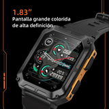 Reloj Inteligente Resistente con Llamadas, Monitor de Salud, 10 ATM Impermeable y Batería de 21 Días SW029 - Yesmart