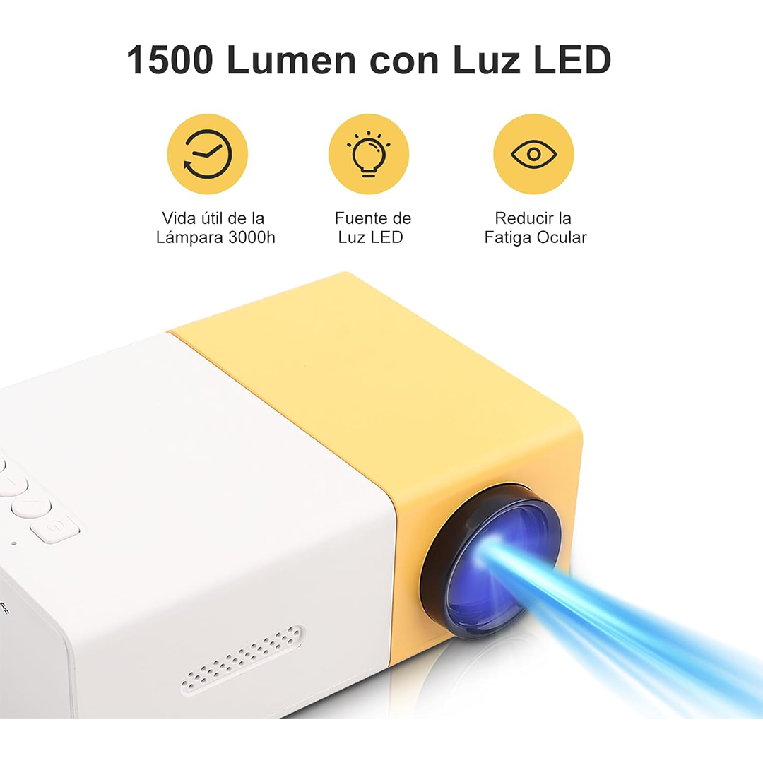 Mini Proyector Portátil con Resolución 1080P y Sistema de Entretenimiento Compacto PP002 - Yesmart