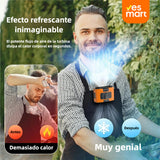 Ventilador portátil de cintura 10000mAh, con 9 velocidades y linterna, ventilador de cuello manos libres, hasta 20 horas de enfriamiento, para camping y viajes - VP001