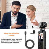 Cámara Corporal 4K con Micrófono Externo y Rotación de 270° - Cámara Compacta para Actividades al Aire Libre y Uso Personal – CC011