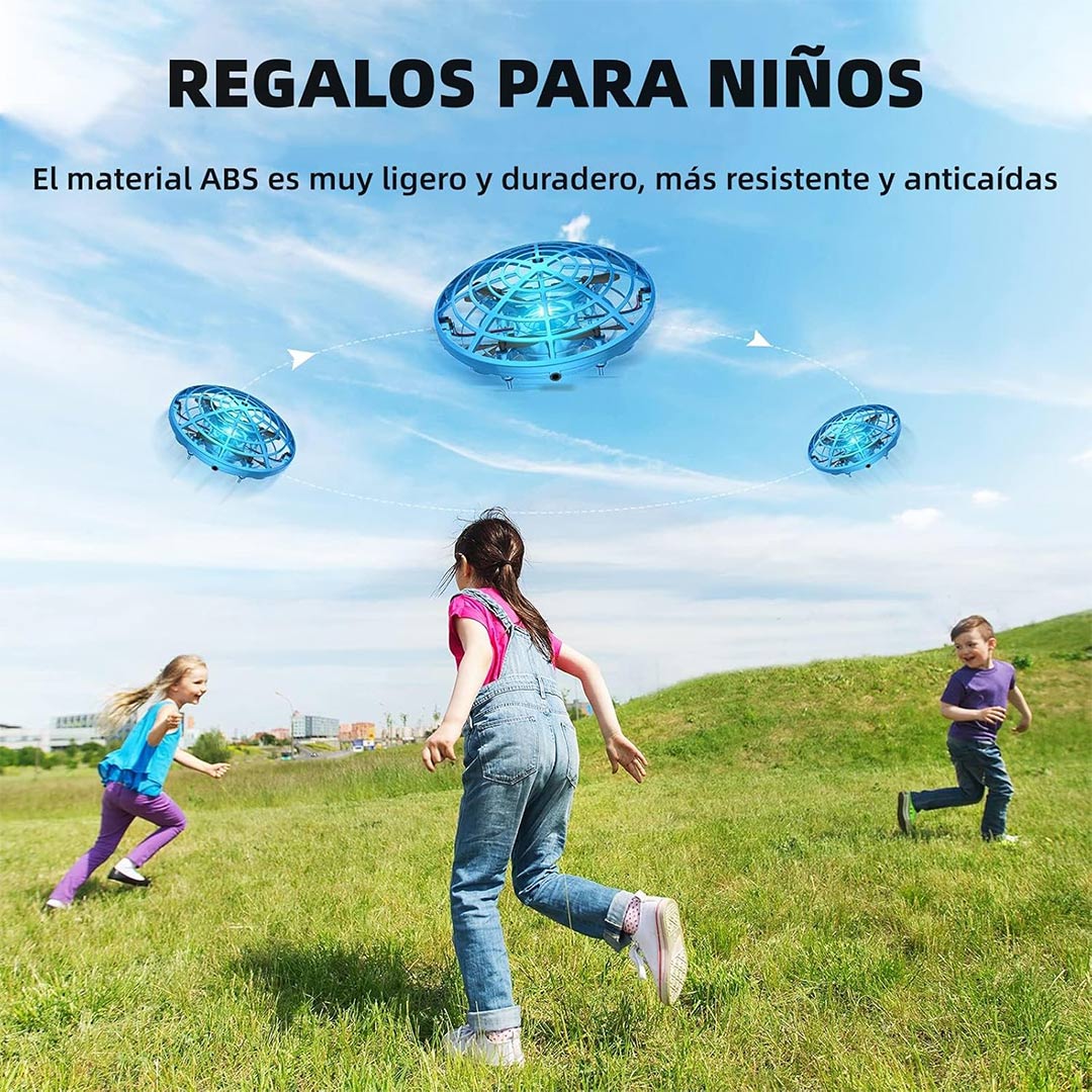 Juguete de Pelota Voladora – Spinner Volador 360° con Luces LED, Mini Drone Boomerang Recargable, Esfera Voladora de Control Manual con Sensores Inteligentes, Regalo para Niños – JC003