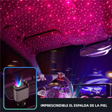 Cargador de Coche con Estrella, Cargador USB-C 66W para Automóvil, 4 en 1 con Cable Retráctil, 2 Puertos USB, Cargador para Teléfono de Coche - CI016