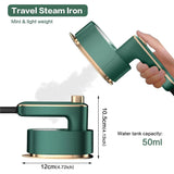 Plancha de Viaje Mini Portátil 3 en 1 con Base Anti-Quemaduras, Vapor Seco/Húmedo y 180° Rotación - Ideal para Ropa, Viajes y Hogar - PM001
