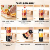 Mini Licuadora Portátil USB-C Recargable 12 Oz, Sin BPA, para Batidos y Smoothies, con Tapa a Prueba de Fugas - EJ002