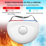 Masajeador Facial Gua Sha Eléctrico Multifuncional 3 en 1 con EMS, Luz Roja Azul Violeta, Calor y Frío para Lifting, Antiarrugas, Reafirmante – MJ002