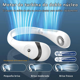 Ventilador de Cuello Portátil – Diseño Plegable, 3 Velocidades, Pantalla de Batería, 5000mAh Recargable, Uso en Interior y Exterior, Manos Libres y Ajustable – VM004