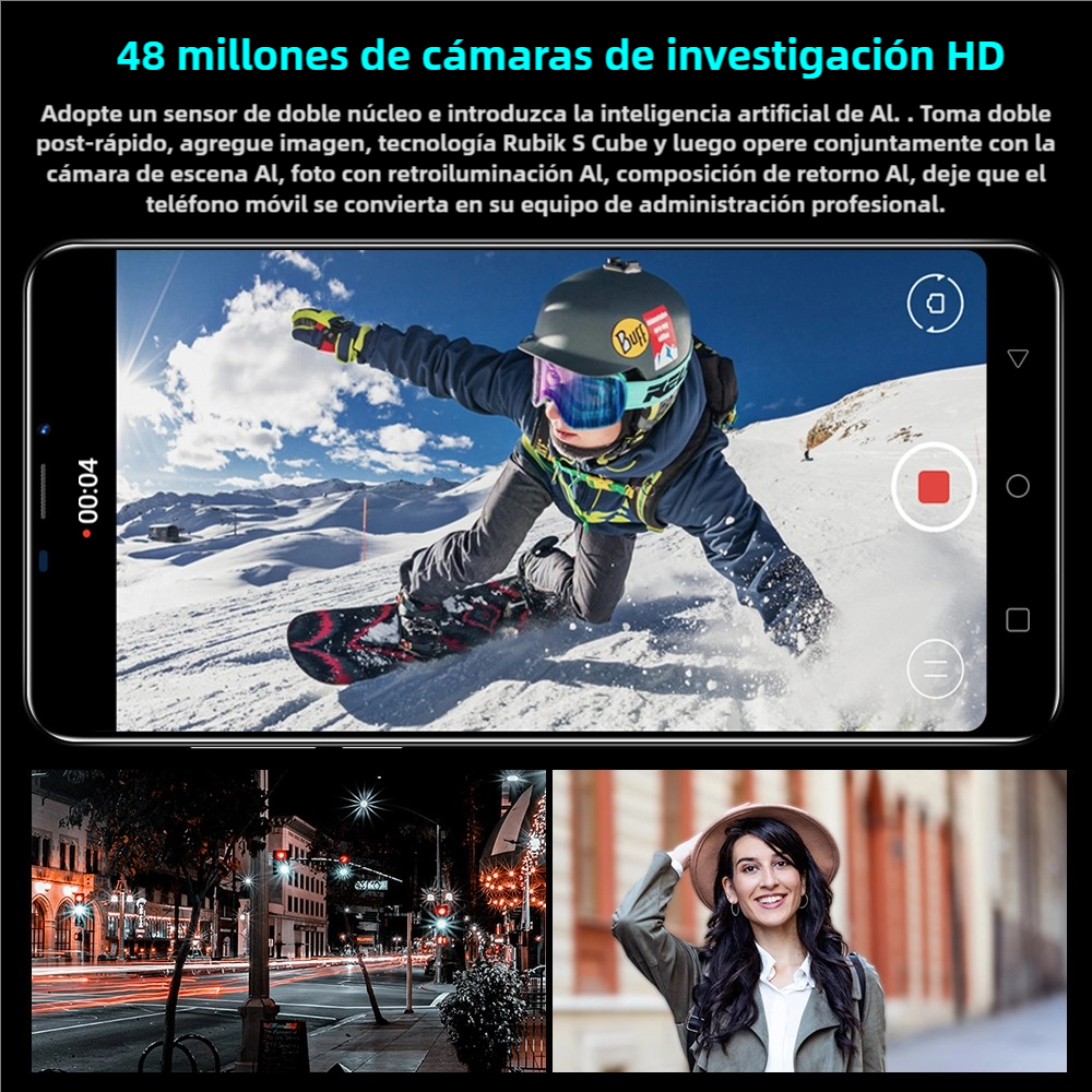 Teléfono inteligente Teléfono Móvil Note80, Pantalla 5.0", 1GB+16GB, Android 8.1, Cámaras 3MP+2MP, Doble SIM, Batería 1500mAh -SP007 - Yesmart