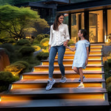 Luces Solares para Escaleras 6 Piezas – Luces LED Impermeables IP67 para Escalones, Jardín, Porche, Patio y Terraza - JP005