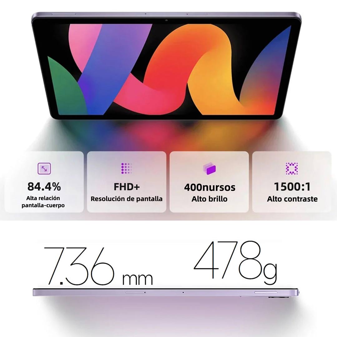 Xiaomi Redmi Pad SE Only WiFi 11” - 8GB RAM + 256GB ROM - Snapdragon 680 - 8MP Cámara - Dolby Atmos - Pantalla FHD 90Hz - Gris Grafito