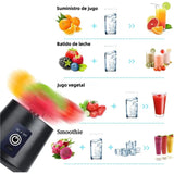 Mini Licuadora Portátil USB-C Recargable 12 Oz, Sin BPA, para Batidos y Smoothies, con Tapa a Prueba de Fugas - EJ002