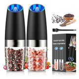 Molino Eléctrico de Sal y Pimienta con Ajuste de Grosor – Vibración Automática, LED y Operación con una Mano – Ideal para Cocina – EJ004