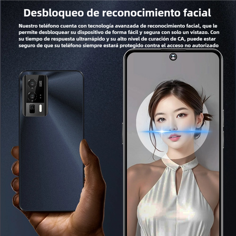 Teléfono inteligente Android 4G, 6.53'' HD, 3GB RAM+32GB ROM, Cámara 13MP+2MP, Dual SIM, Batería 3250mAh con Carga Rápida -SP006 - Yesmart