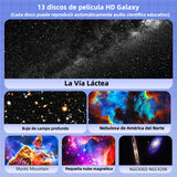 Galaxy 13 en 1 Proyector Estelar HD 360° Rotatorio con Temporizador, Proyector de Estrellas para Habitación, Planetario Casero para Niños y Adultos - LL002