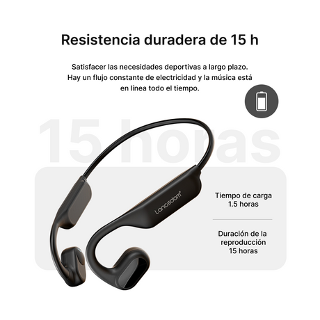 Auriculares Bluetooth 5.0 con Diseño de Conducción de Aire y Oído Abierto, 15 Horas de Batería, Baja Latencia, Multipunto y Control APP BC005 - Yesmart