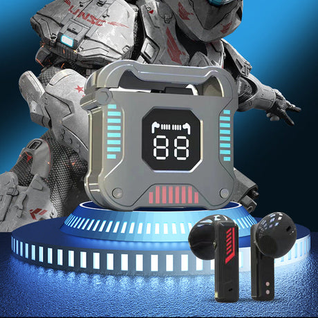 Auriculares Bluetooth 5.3 con luz RGB y función de carga de teléfono -BH032 - Yesmart