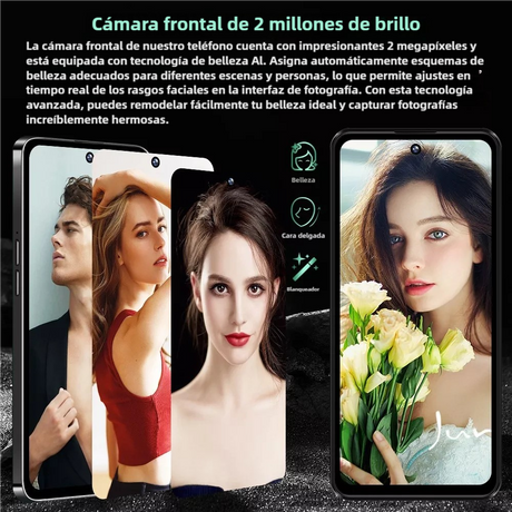 Teléfono inteligente Teléfono Móvil 3G Android 8.1, 6.6", 2GB+16GB, Carga Rápida 10W, Reloj Inteligente con Reconocimiento Facial -SP005 - Yesmart