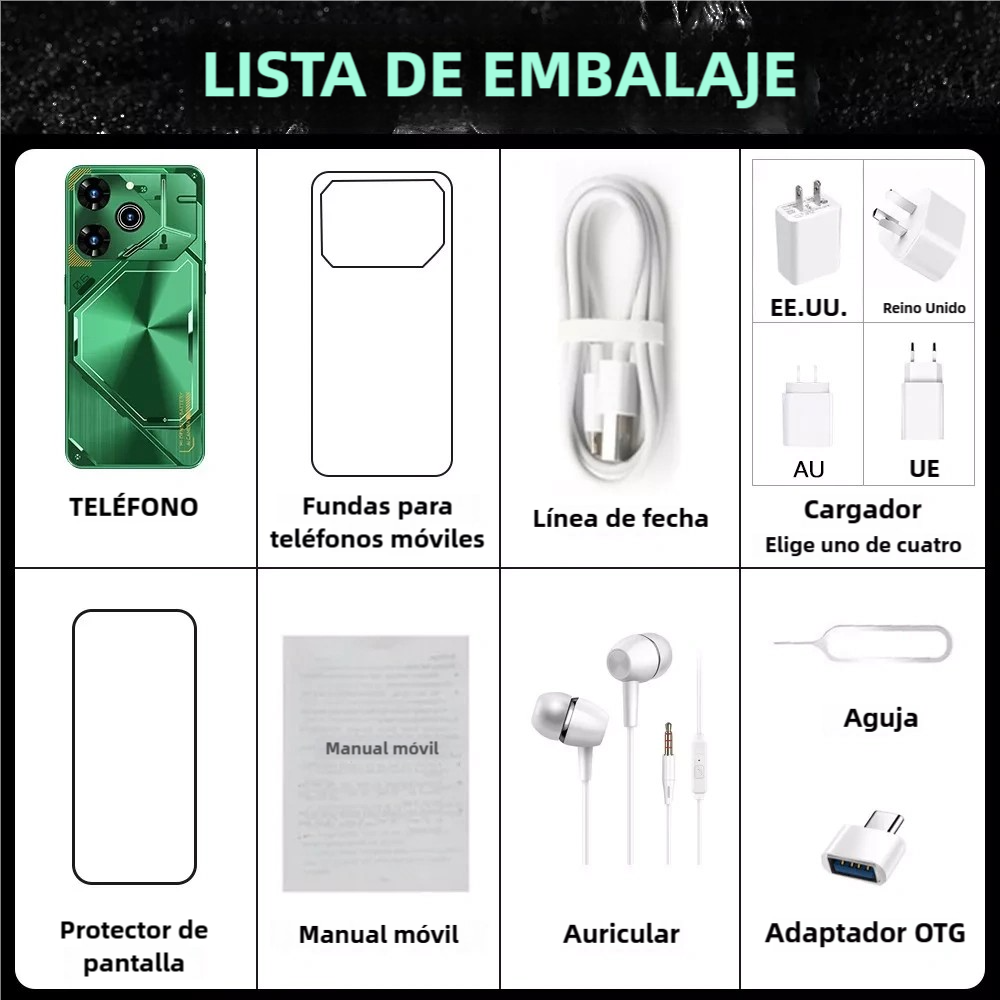 Teléfono inteligente Teléfono Móvil 3G Android 8.1, 6.6", 2GB+16GB, Carga Rápida 10W, Reloj Inteligente con Reconocimiento Facial -SP005 - Yesmart