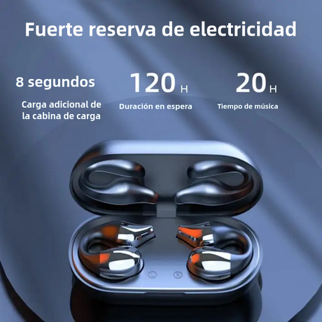 Auriculares Abiertos Inalámbricos Bluetooth 5.2 con Pantalla LED, IPX5, HiFi, Compactos y Resistentes BH036 - Yesmart